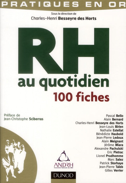 Les meilleures pratiques RH au quotidien ; fiches en or pour les ressources humaines