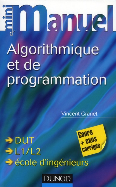 Mini manuel : d'algorithmique et programmation