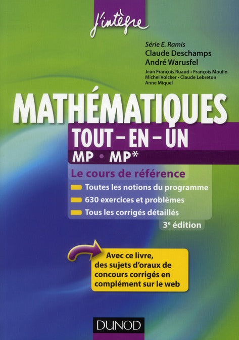 Mathématiques ; MP, MP* ; tout-en-un (3e édition)