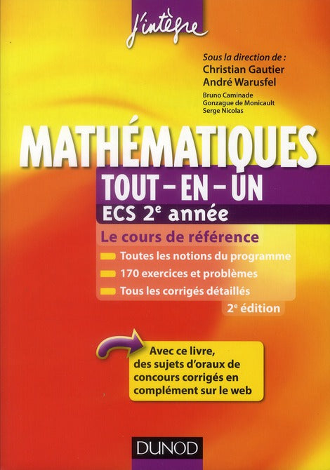 Mathématiques ; ECS 2ème année ; tout-en-un (2e édition)