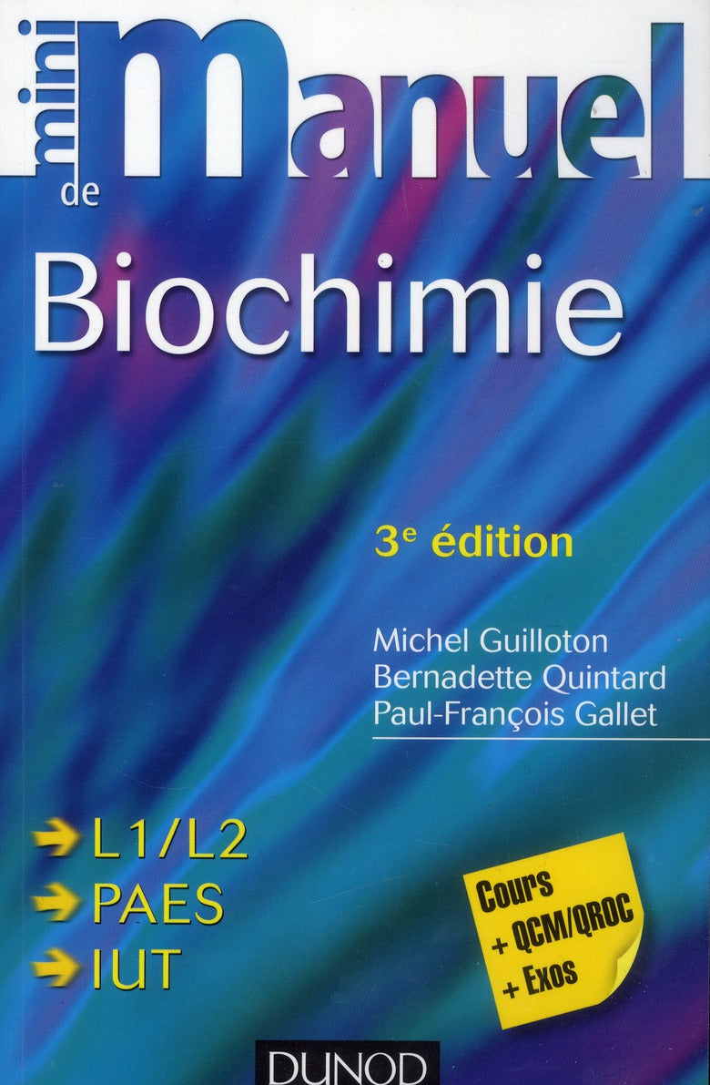 Mini manuel : biochimie (3e édition)