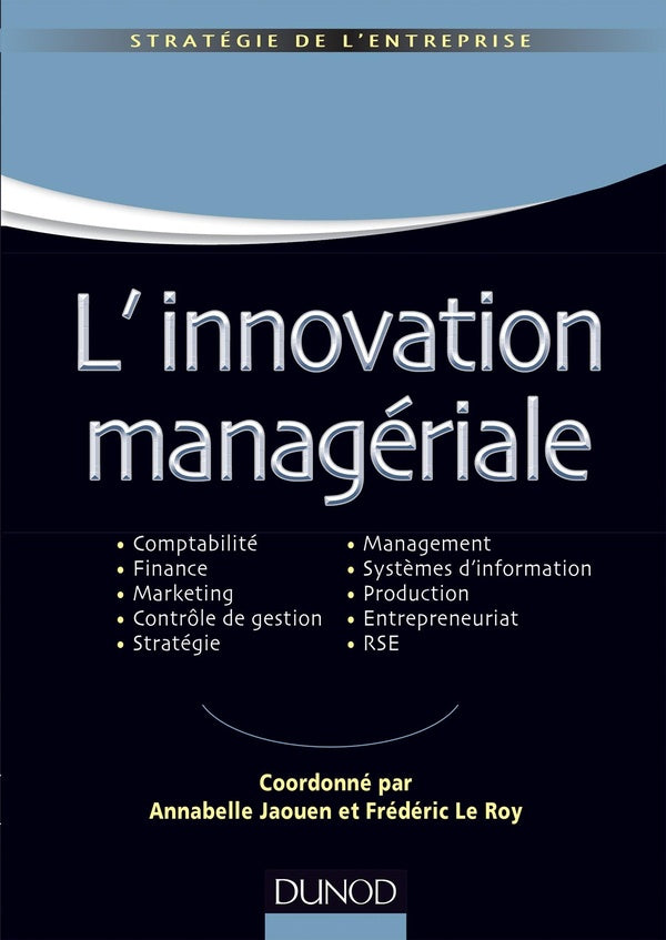 L'innovation managériale ; comptabilité, contrôle de gestion, finance, marketing, stratégie RH, logistique, SI, RSE