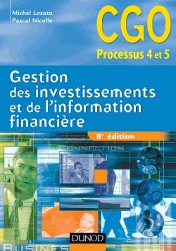Gestion des investissements et de l’information financière ; manuel (8e édition)