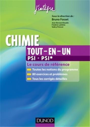 Chimie ; PSI, PSI* ; tout-en-un