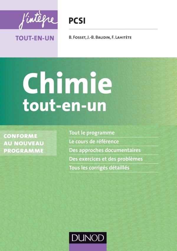 Chimie ; PCSI ; tout-en-un (3e édition)