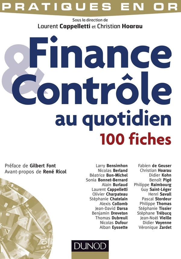 Finance et contrôle au quotidien ; 100 fiches