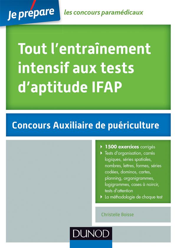 Je prépare : tout l'entraînement intensif aux tests d'aptitude IFAP (2e édition)
