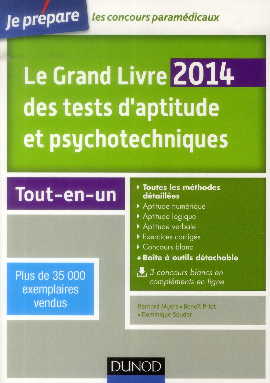 Je prépare : le grand livre des tests d'aptitude et psychotechniques ; tout-en-un (5e édition)