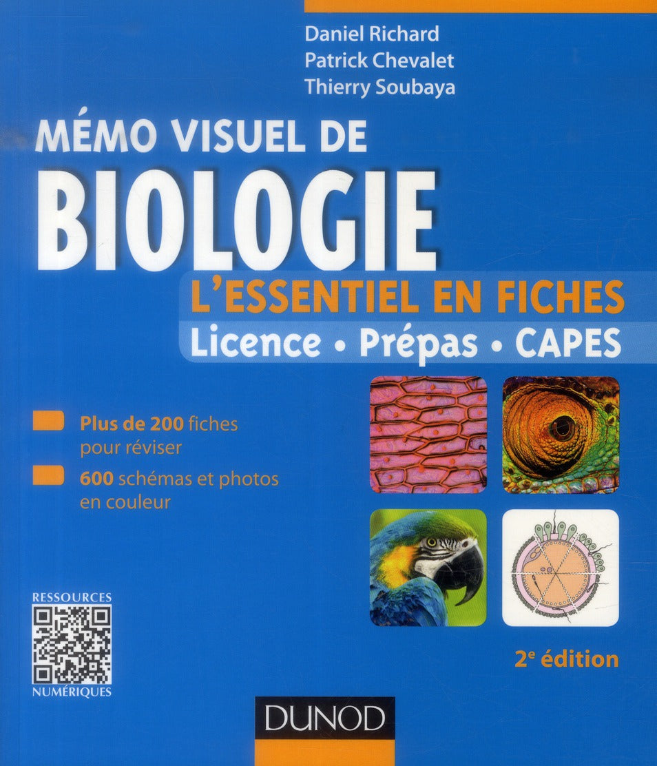 Mémo-visuel de biologie ; l'essentiel en fiches (2e édition)