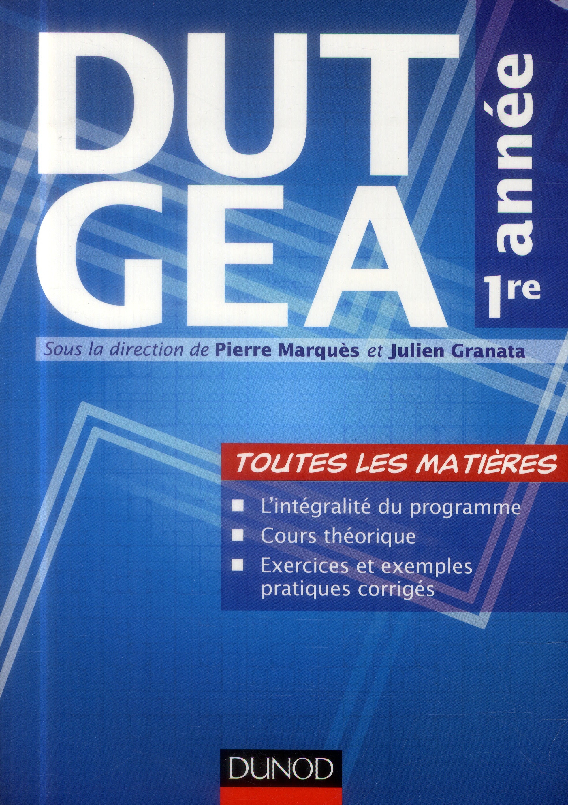 DUT GEA ; 1ère année ; toutes les matières