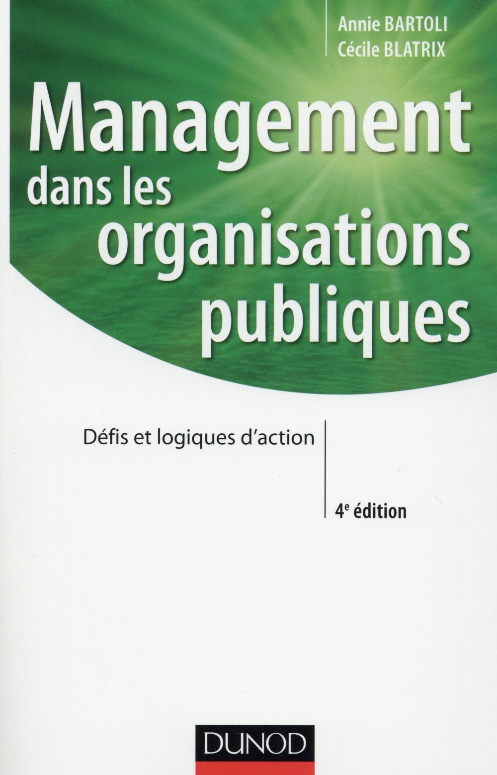 Management dans les organisations publiques (4e édition)