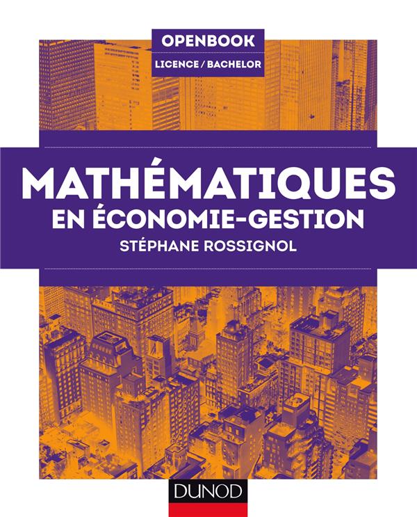 Mathématiques pour l'économie-gestion