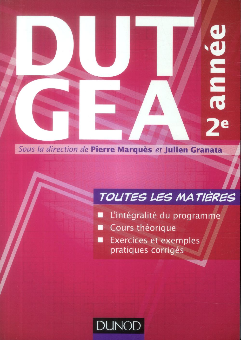 DUT GEA ; 2e année ; toutes les matières
