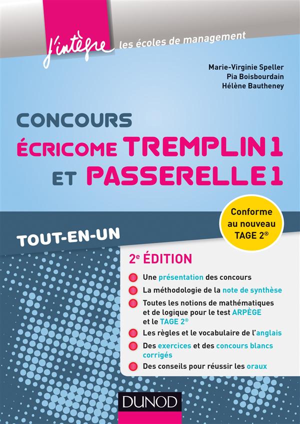 Concours écricome tremplin 1 et passerelle 1 (2e édition) ; tout-en-un