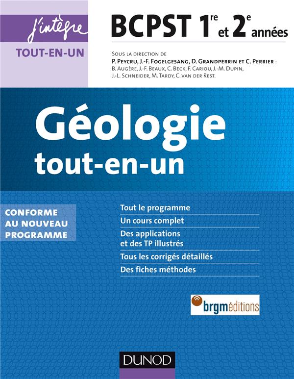 Géologie ; BCPST ; 1ère et 2e années ; tout-en-un (2e édition)