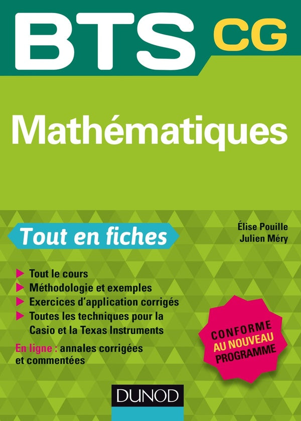 BTS : mathématiques ; bts cg