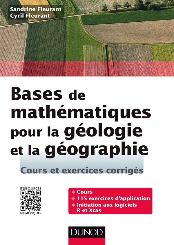 Bases de mathématiques pour la géologie et la géographie ; cours et exercices corrigés