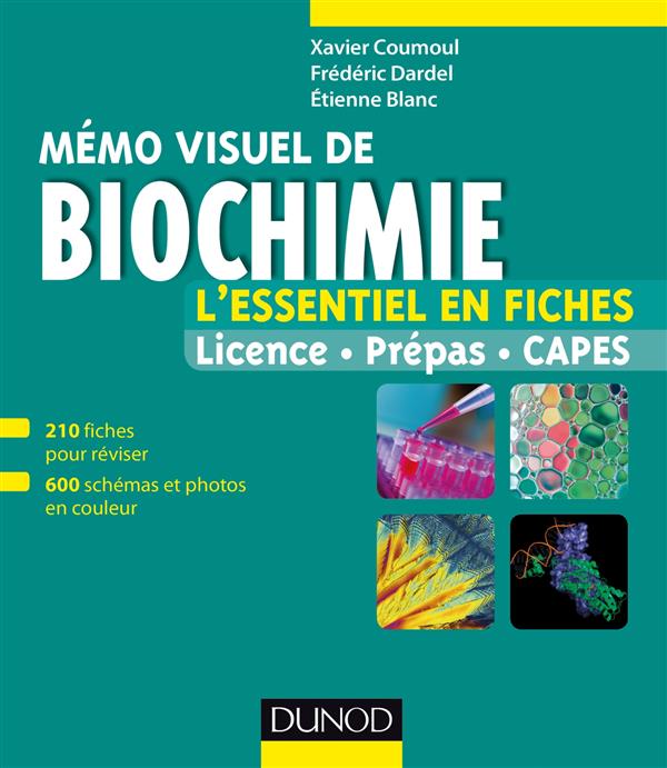 Mémo visuel de biochimie ; l'essentiel en fiches et en couleurs