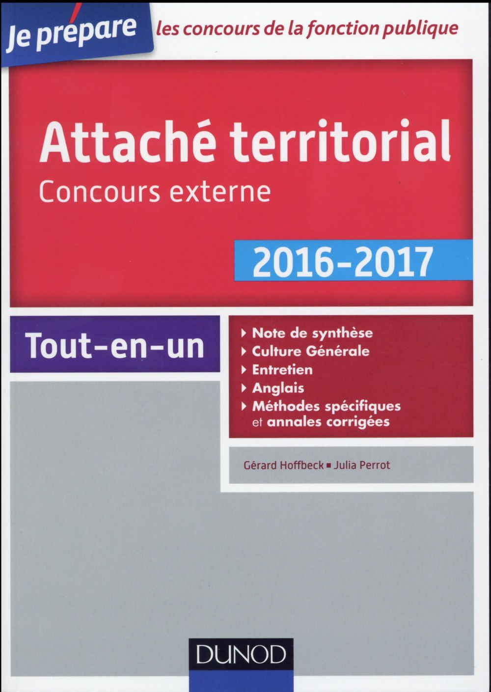 Je prépare : attaché territorial ; concours externe ; catégorie A (2e édition)
