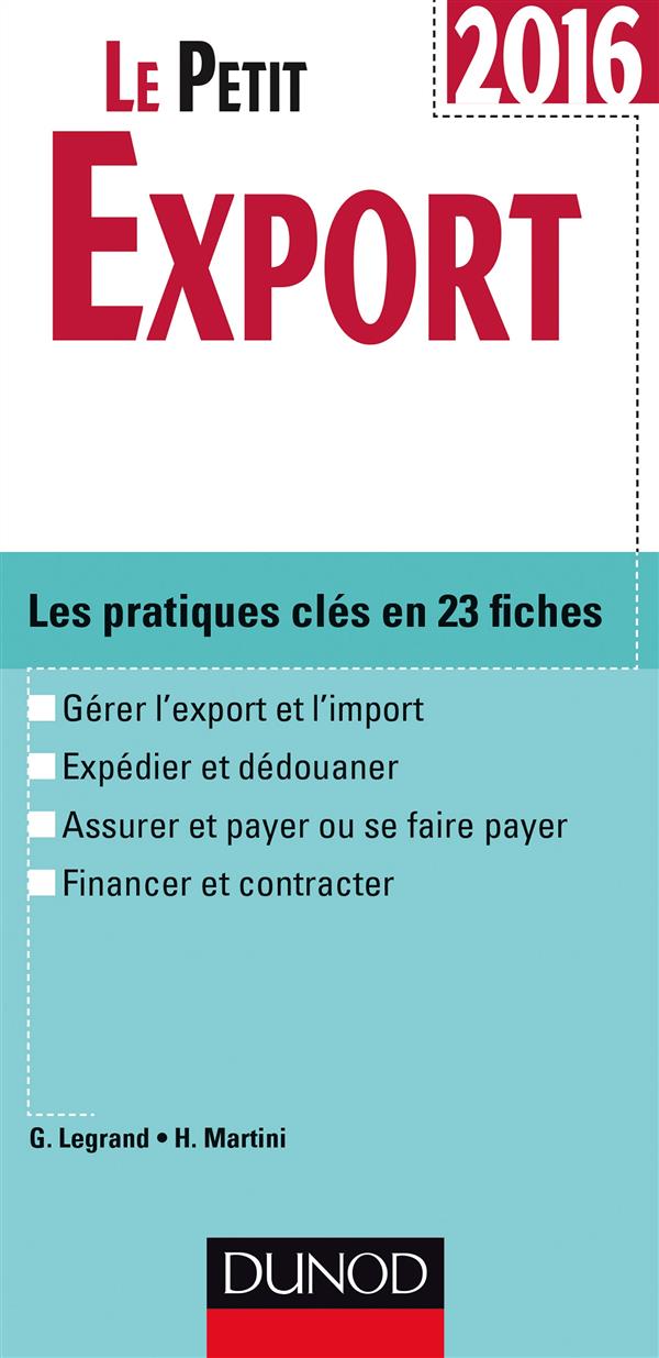 Le petit export ; les pratiques clés en 23 fiches (édition 2016)
