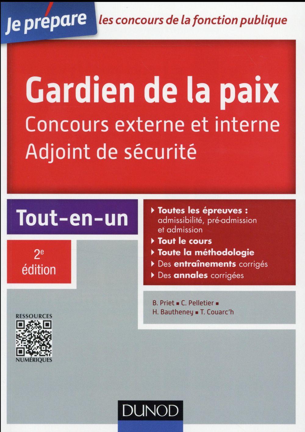 Gardien de la paix ; adjoint de sécurité concours externe et interne (2e édition)