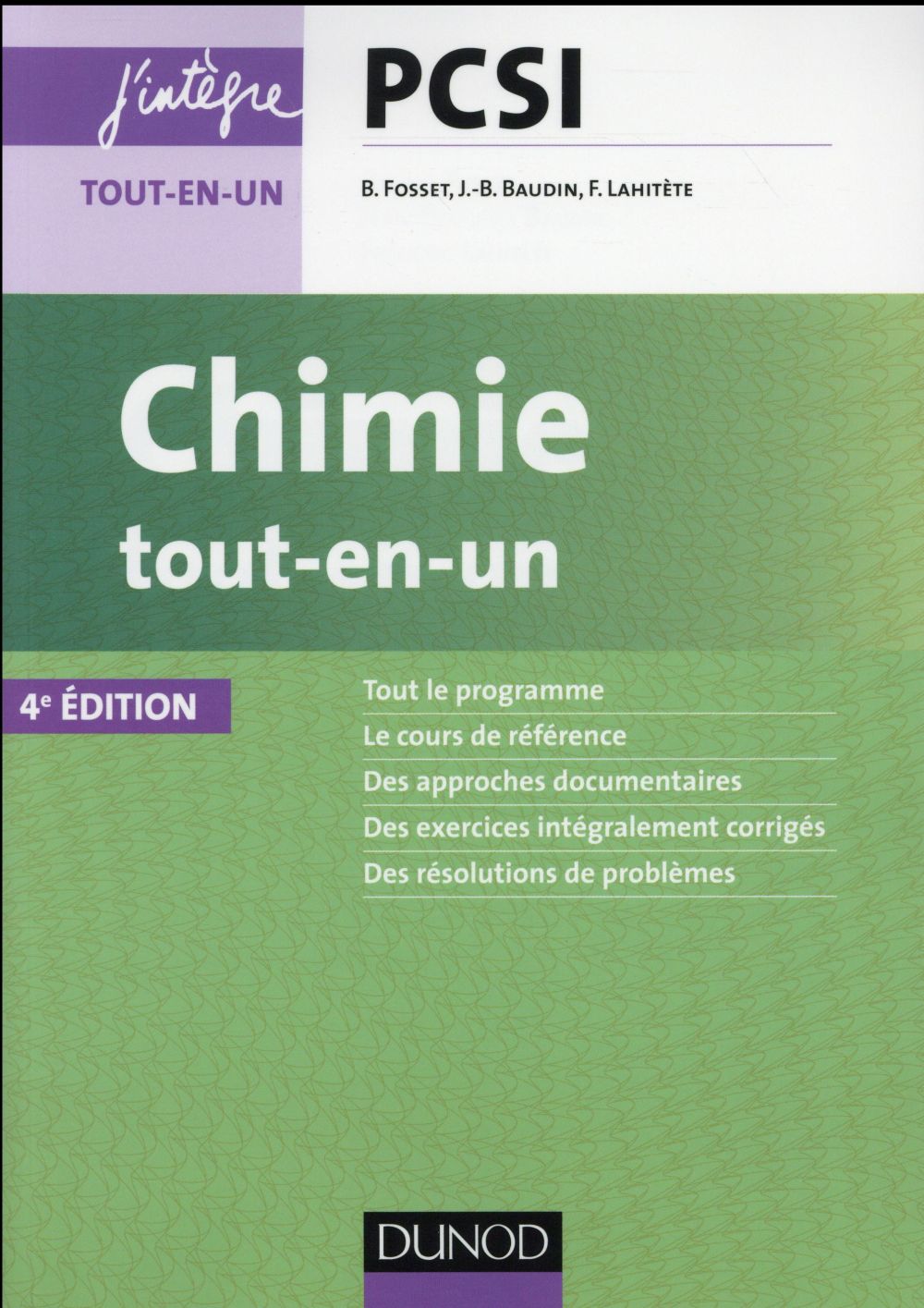 Chimie tout-en-un PCSI 1ère année (3e édition)