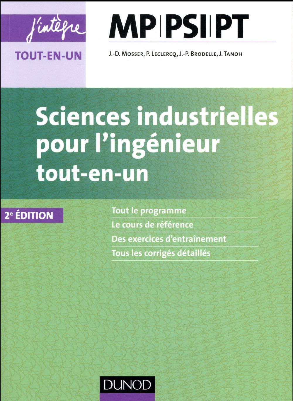 Sciences industrielles pour l'ingénieur MP, PSI, PT (2e édition)