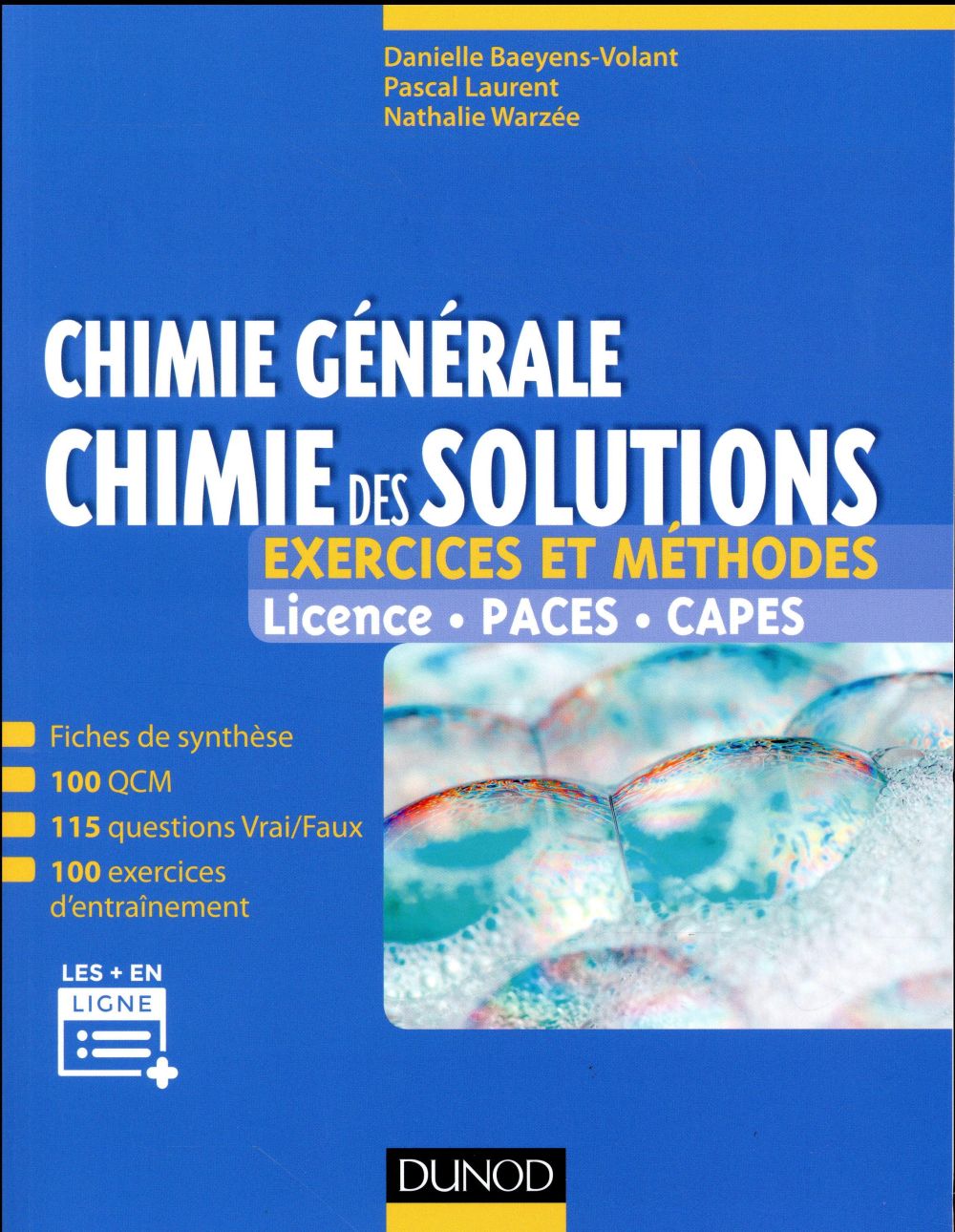 Chimie generale : chimie des solutions - exercices et methodes - exercices et methodes
