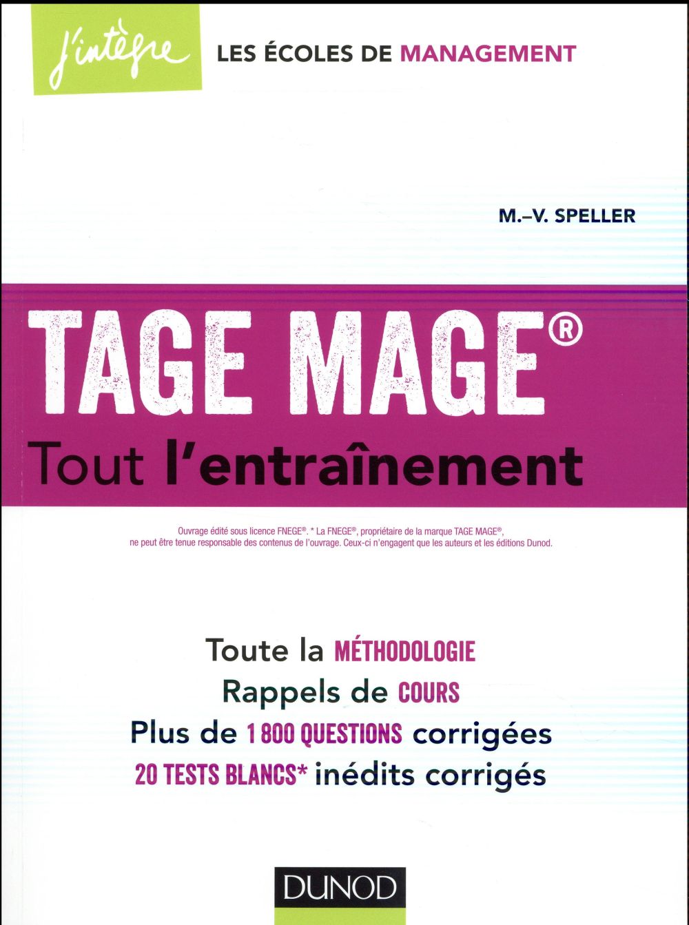Tage Mage ; tout l'entraînement ; 20 tests blancs inédits corrigés