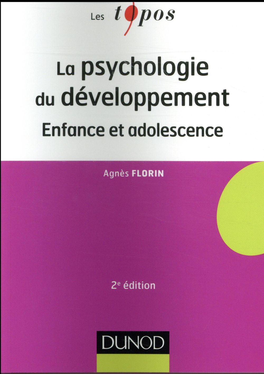 Introduction à la psychologie du développement ; enfance et adolescence