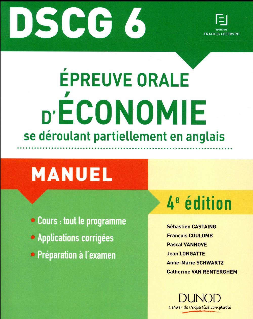 DSCG 6 ; épreuve orale d'économie se deroulant partiellement en anglais (4e édition)