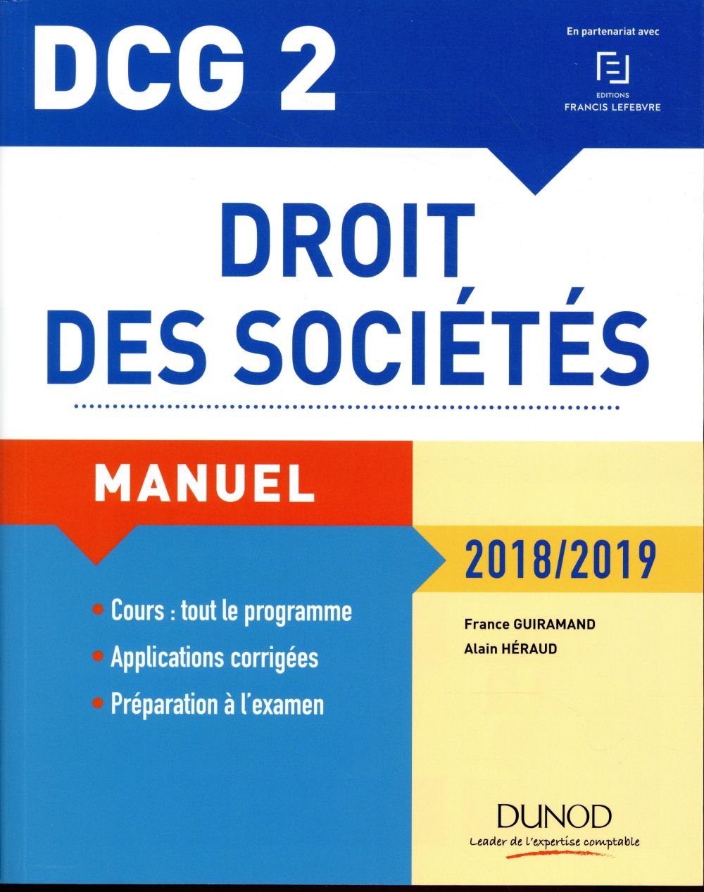 DCG 2 ; droit des sociétés (édition 2018/2019)