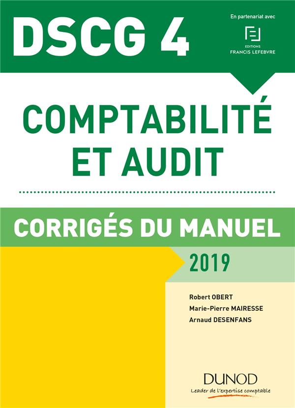 DSCG 4 comptabilité et audit (édition 2018/2019)