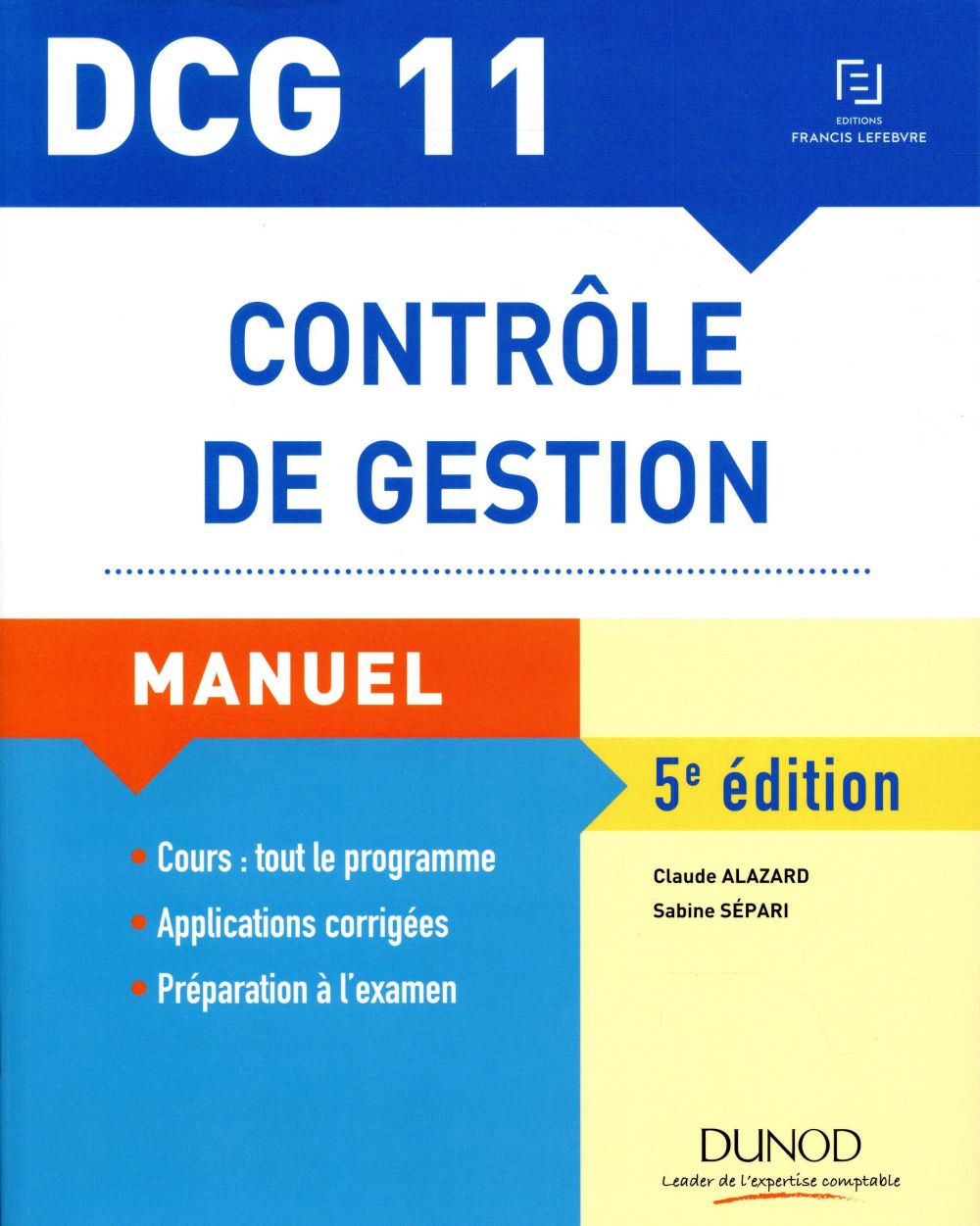 DCG 11 contrôle de gestion ; manuel (5e édition)
