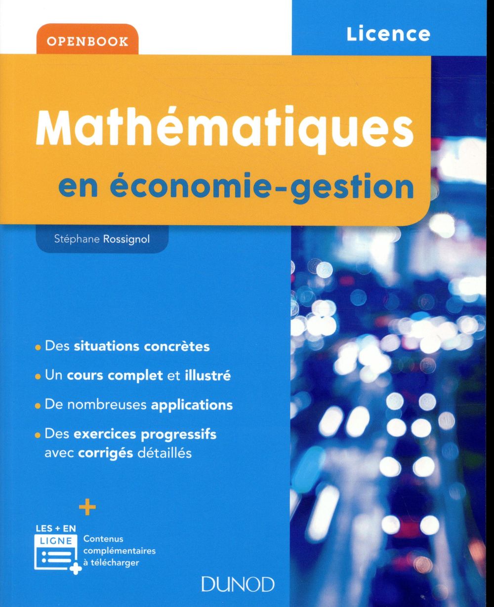 Mathématiques en économie-gestion