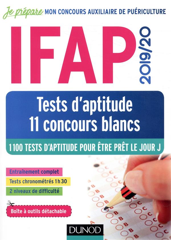 Je prépare : IFAP tests d'aptitude - 11 concours blancs - concours auxiliaire de puériculture (édition 2019/2020)
