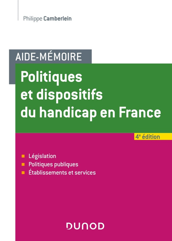 Politiques et dispositifs du handicap en France (4e édition)