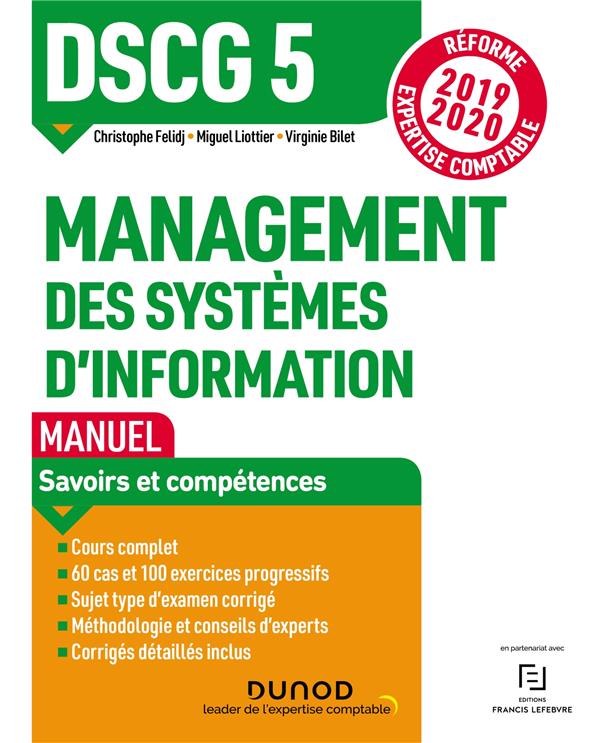 Dscg 5 management des systemes d'information - manuel - reforme 2019/2020 - reforme expertise compta (édition 2019/2020)