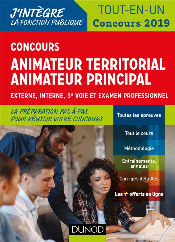 Concours animateur territorial, animateur territorial principal - tout en un - concours (édition 2019)