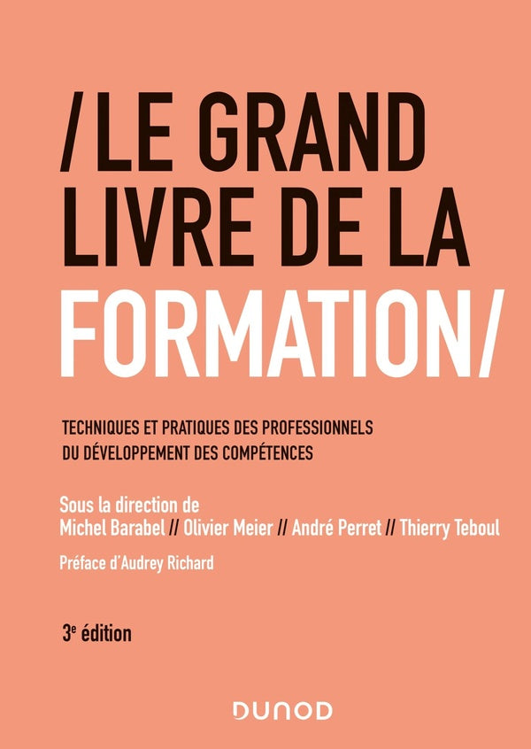 Le grand livre de la formation ; techniques et pratiques des professionnels du développement des compétences (3e édition)