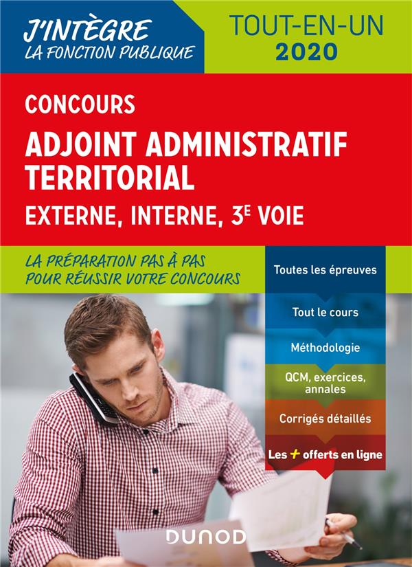 Concours adjoint administratif territorial - tout-en-un - externe, interne, 3e voie - 2020 (édition 2019/2020)