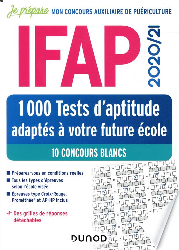 Je prépare : IFAP ; 1000 tests d'aptitude adaptés à votre future école ; 10 concours blancs (édition 2020/2021)