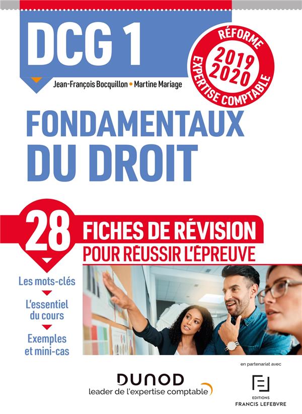 DCG1 ; fondamentaux du droit ; fiches de révision ; réforme 2019/2020 ; réforme expertise comptable 2