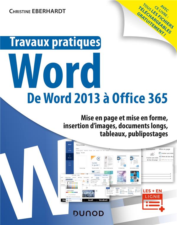 Travaux pratiques : Word ; toutes versions 2013 à 2019 et Office 365