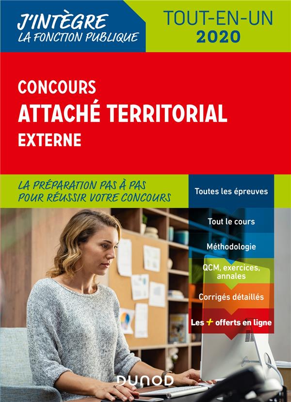 Concours attaché territorial externe ; tout-en-un (édition 2020)
