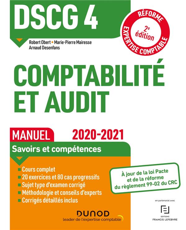 DSCG 4 ; comptabilité et audit ; manuel (édition 2020/2021)