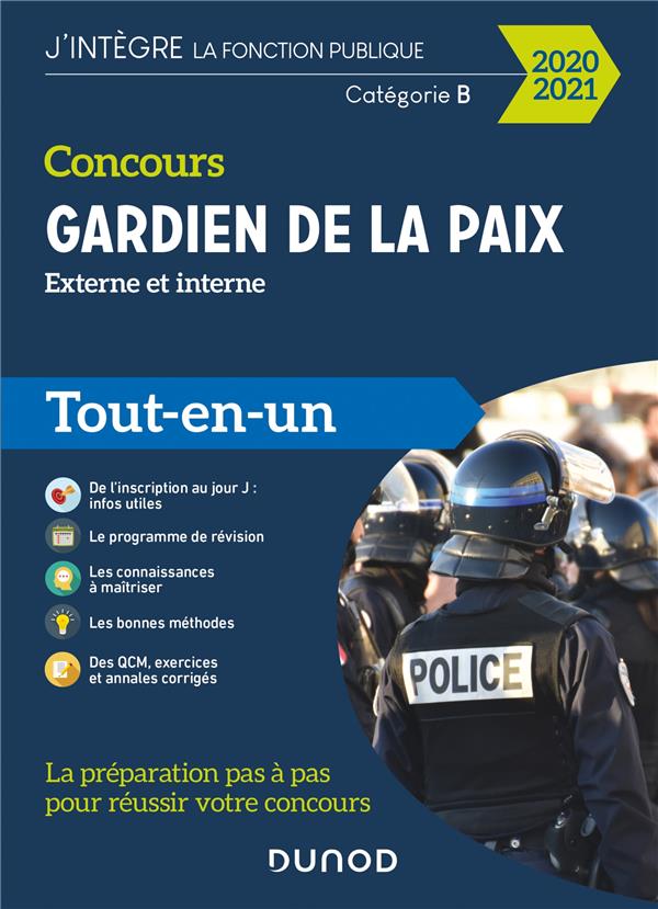 Fonction publique d'etat - t01 - concours gardien de la paix - 2020-2021 - externe et interne - tout (édition 2020/2021)