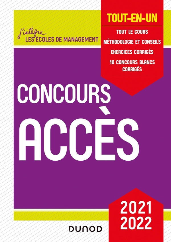Concours Accès ; tout-en-un (édition 2021/2022)