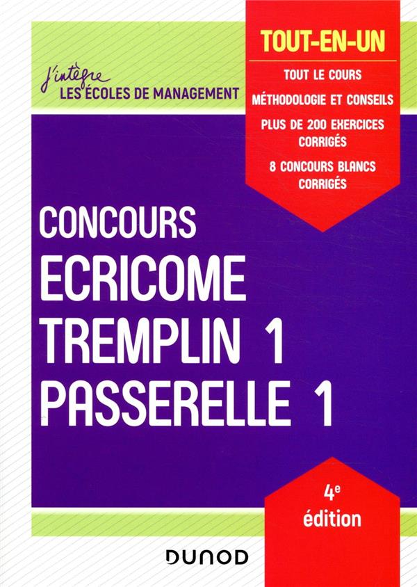 Concours Écricome, Tremplin 1 et Passerelle 1 ; tout-en-un (4e édition)