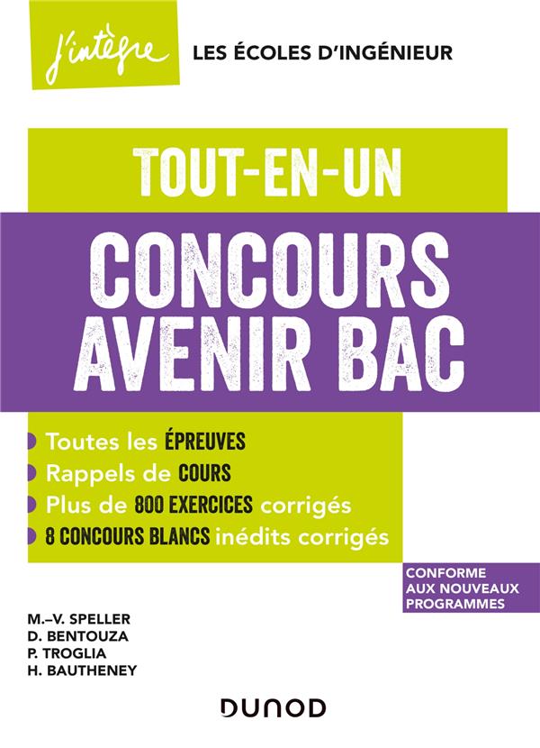 Concours Avenir Bac ; tout-en-un (édition 2021/2022)